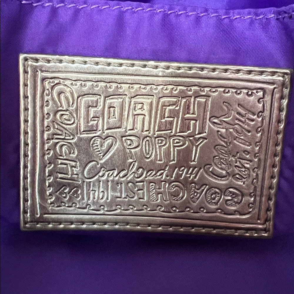 Coach Poppy Ocelot Cosmetic Case-Like New - Picture 15 of 16
